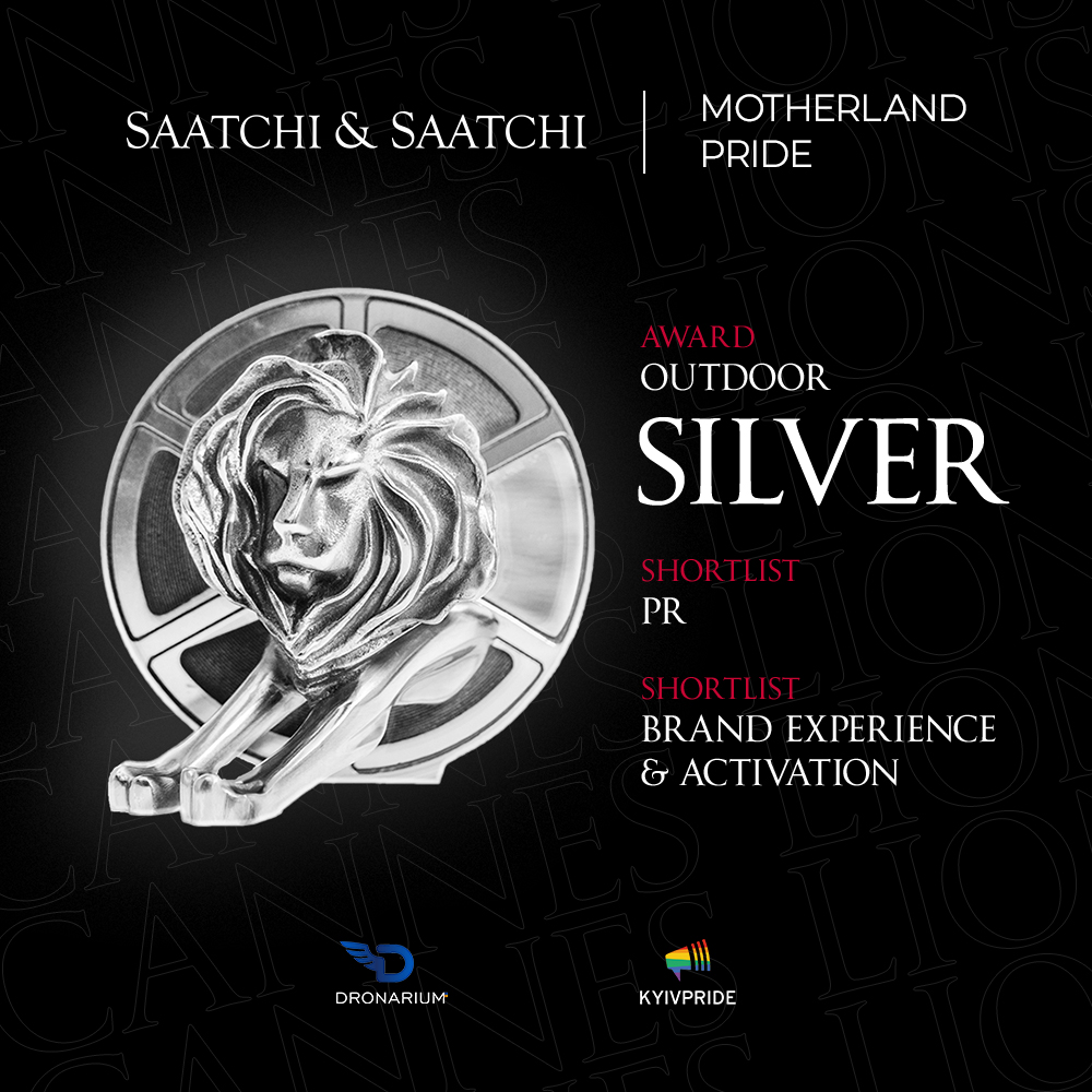 Ukrainian case Motherland Pride won the Silver Lion on Cannes Lions 2021