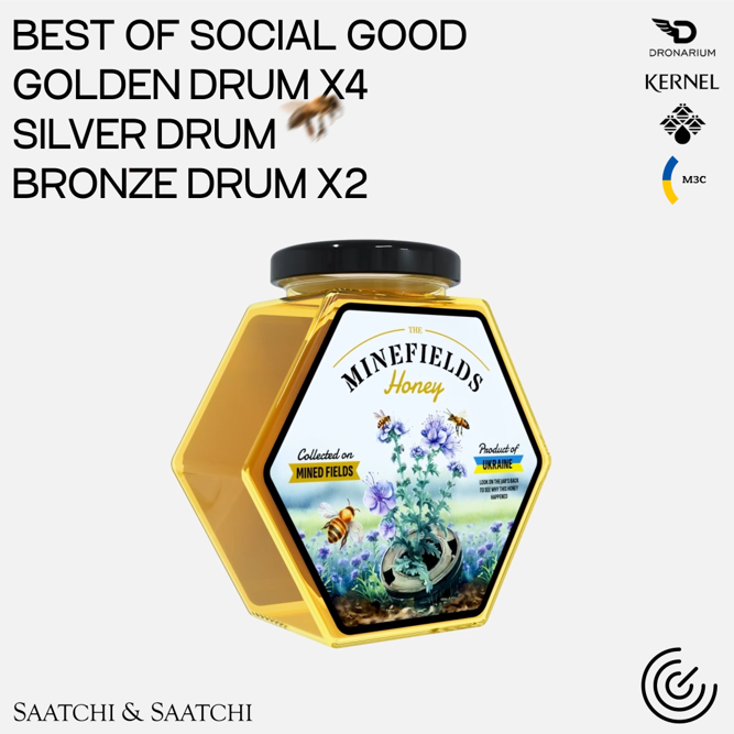 Minefields Honey won 8 awards at the largest Eastern European festival Golden Drum 2024